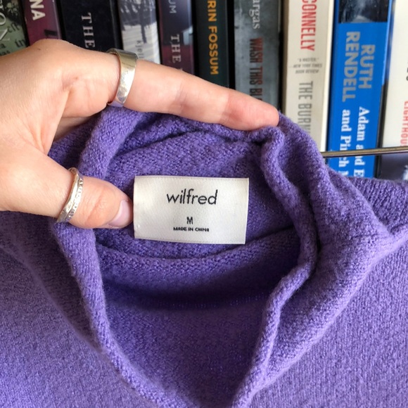 Aritzia Sweaters - Cozy Wilfred Purple Mock Neck